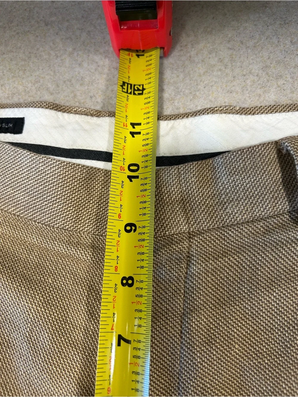 J Crew Ludlow Slim Dress Pants Mens Linen Blend Straight Leg 34x29 Italian Cloth